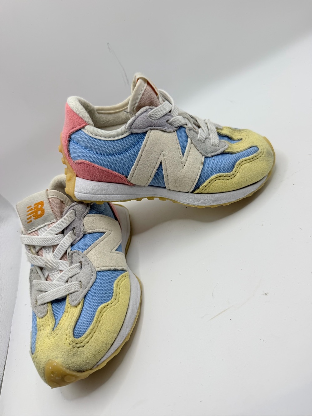 New Balance Kids' Colorblock Sneakers - Blue/Yellow/Pink